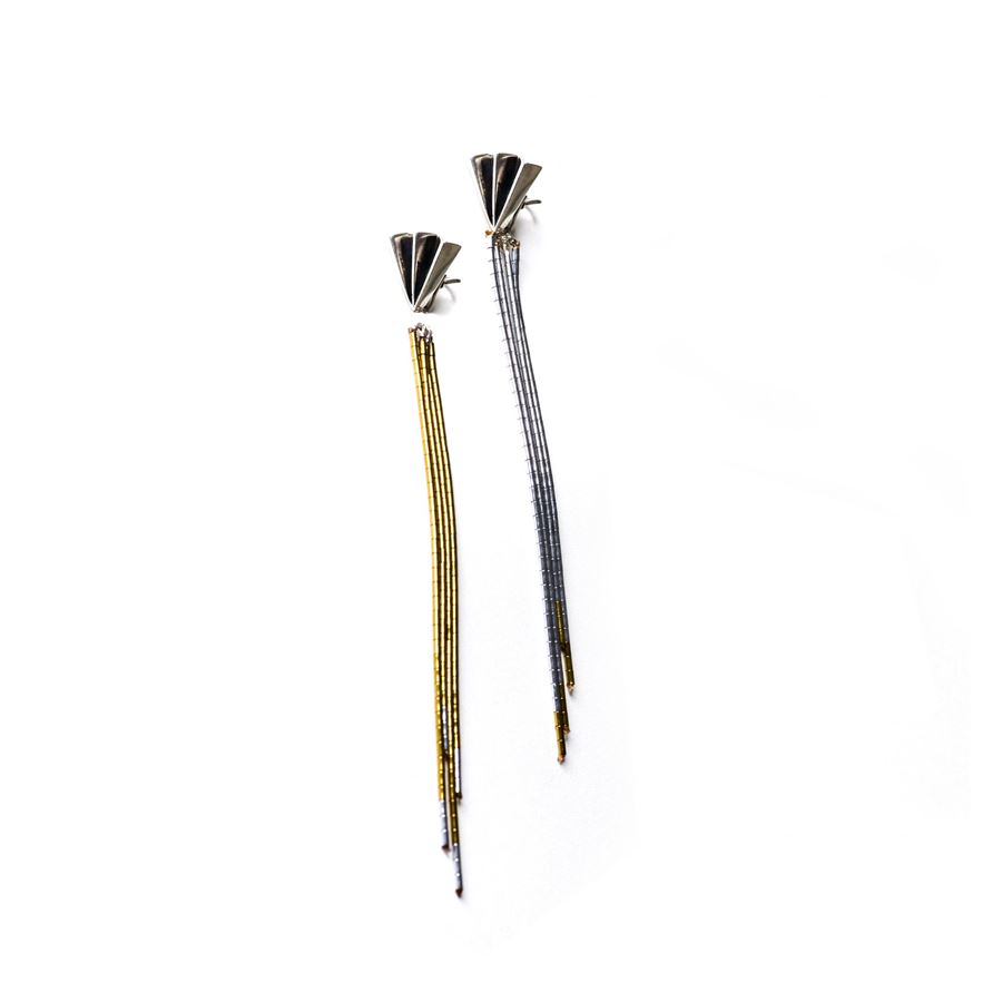 Small 'fan' earrings VENTAGLI | OR SPICCHIOARG